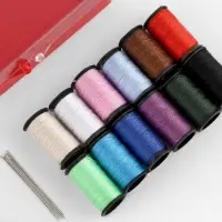 Швейный набор, 18 предметов, в пластиковой коробке, 9.5&times;7&times;2.5 см