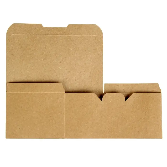 Коробка крафт, упаковка для куриных крыльев и наггетсов, 15&times;9.1&times;7 см