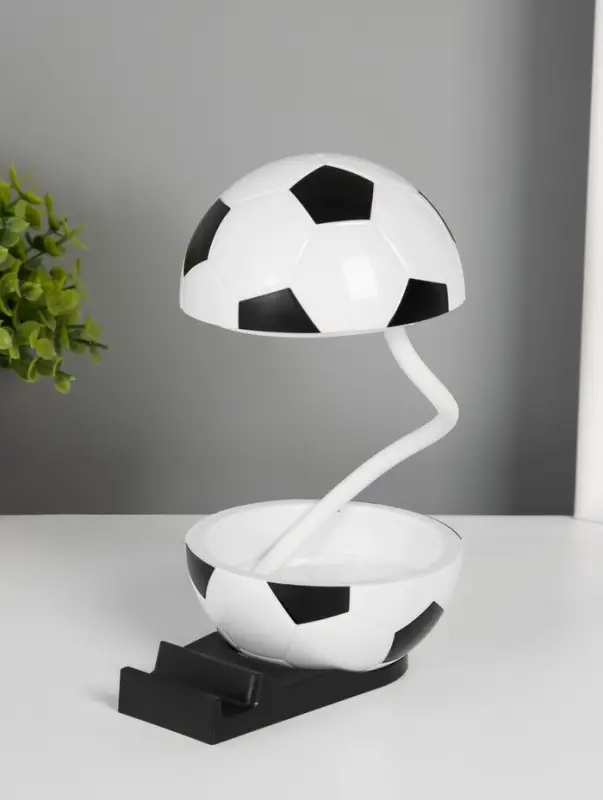 Ночник подставка под телефон "Футбольный мяч" 4хLED 3Вт 5V USB АКБ 2 режима 9,5х12,5х10 см   1091621