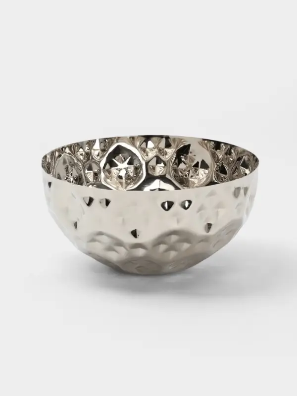 Миска гранёная, 25&times;25&times;12.5 см, нержавеющая сталь