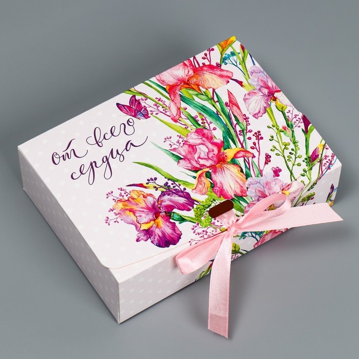 Коробка подарочная, упаковка, «От всего сердца», 16.5 х 12 х 5 см Коробка подарочная, упаковка, «От всего сердца», 16.5 х 12 х 5 см