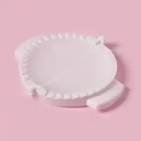 Форма для лепки чебуреков Доляна, d=18 см, белая