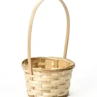 Корзина плетёная, d=17&times;9&times;30 см, бамбук