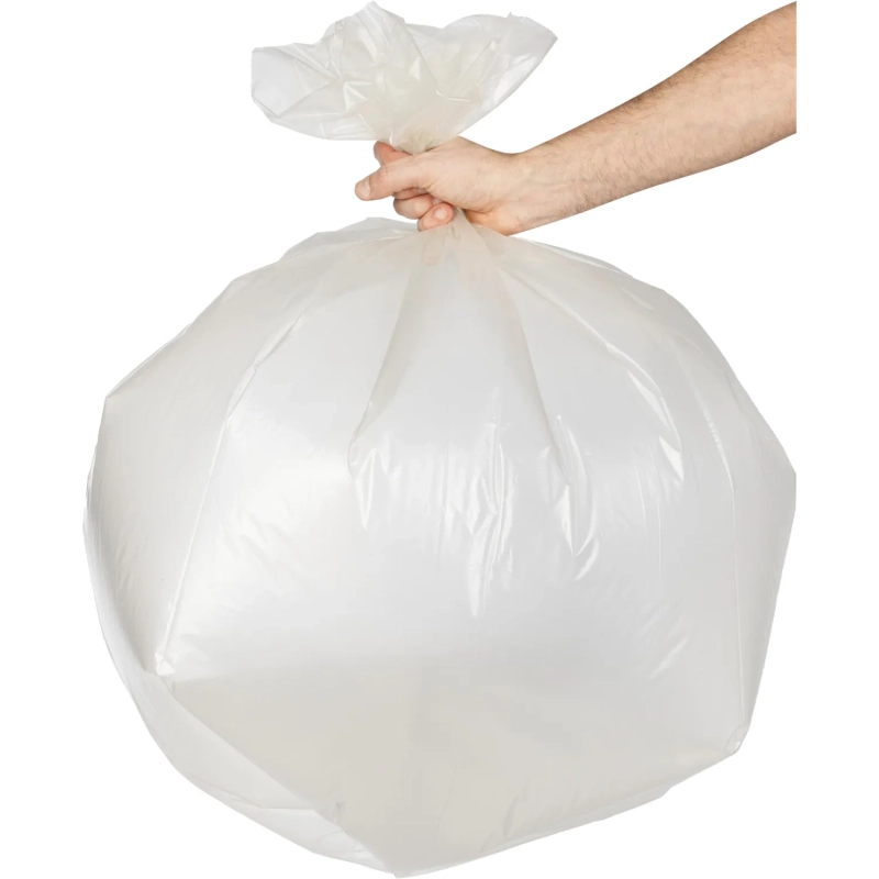 Мешки для мусора ПВД 160л 60мкм 10шт/рул прозрачные 90x110см Luscan