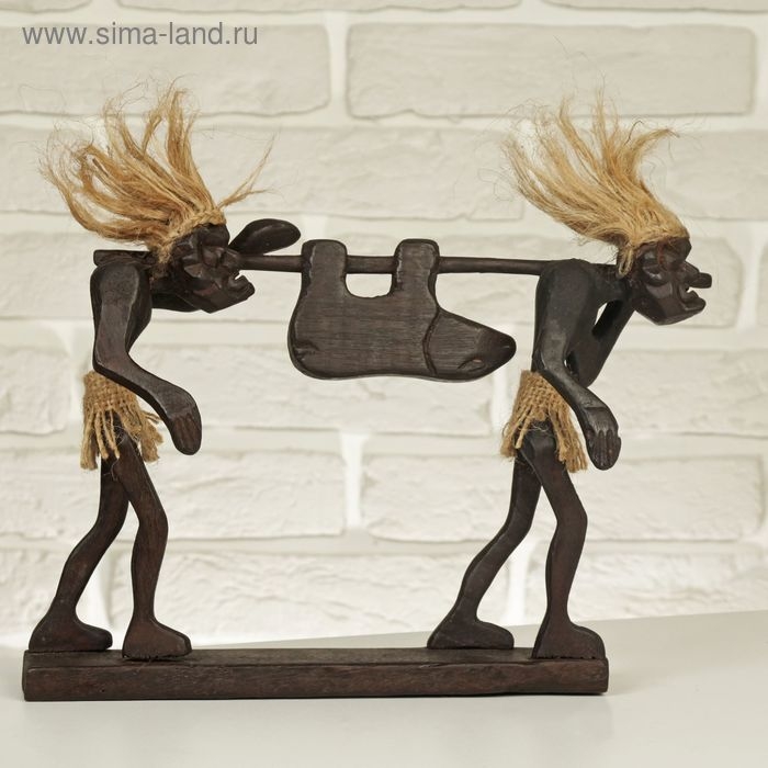 Сувенир «Аборигены на охоте», 22 см, дерево Сувенир «Аборигены на охоте», 22 см, дерево
