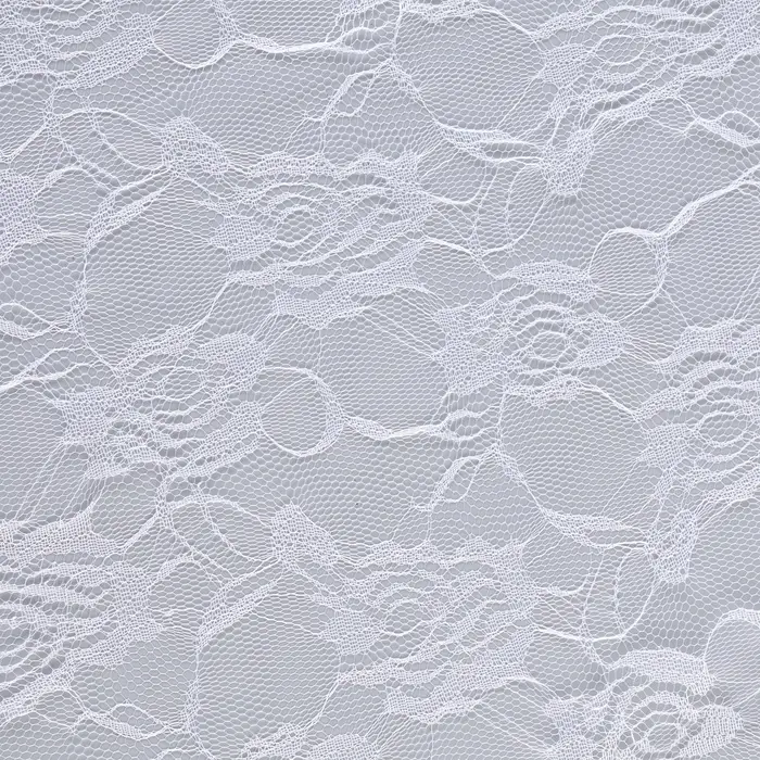 Ткань для рукоделия, лоскут гипюра розы, белый, 150&times;160 см