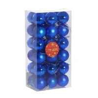 Ёлочные игрушки &laquo;Однотонный&raquo;, шары новогодние, набор 36 шт., d=4 см, синий