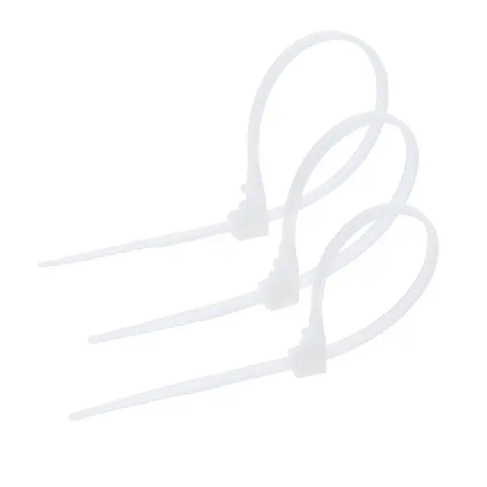 Хомут нейлоновый для стяжки, ТУНДРА, многоразовая, 3,6х150 мм, белый, 50 шт
