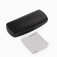 Футляр для очков Июнь2501, 16*6,5*3,5 см, хлопушка, черный