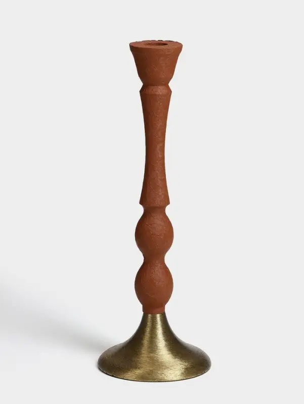 Подсвечник на 1 свечу &laquo;Бисквит&raquo;, 10.5&times;10.5&times;30 см