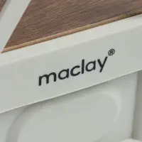Стол - корзина maclay 2 в 1, складная, 15 л, 33&times;22&times;17/4.5 см, светло-серая