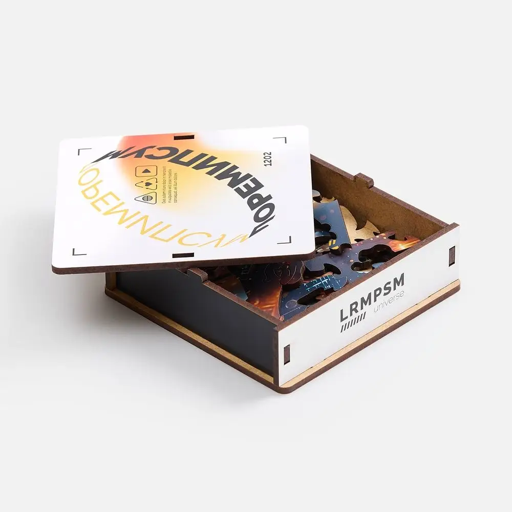 Деревянный пазл в шкатулке PuzzleBox на заказ