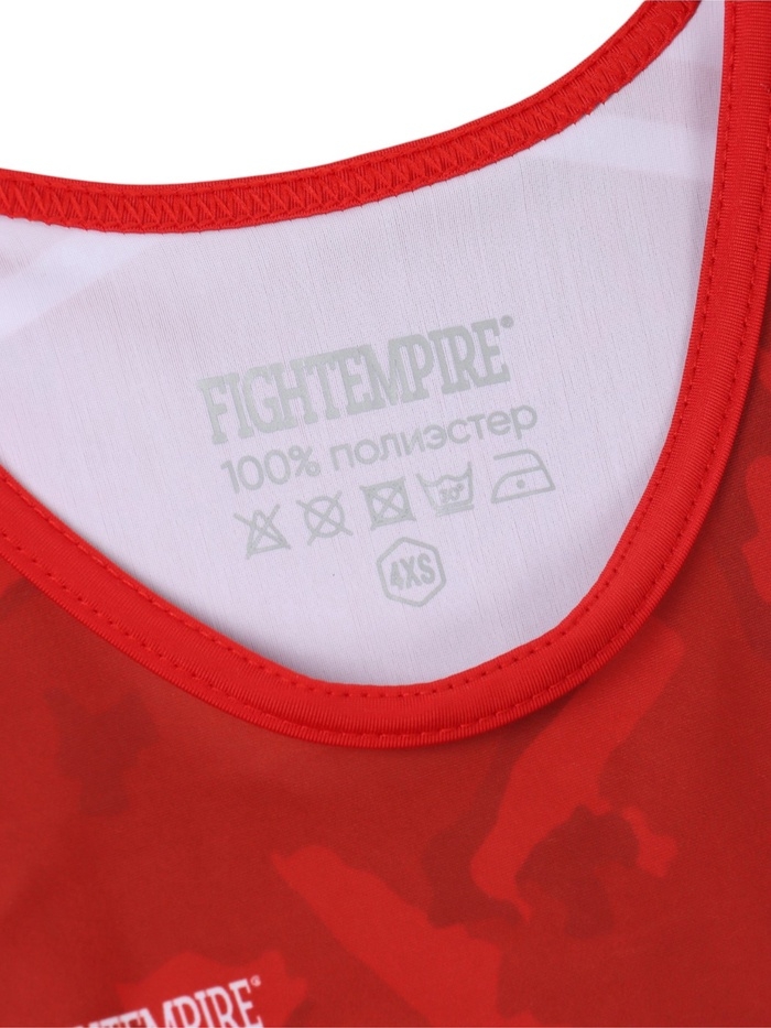 Трико борцовское FIGHT EMPIRE, WT500R, красное, размер 160
