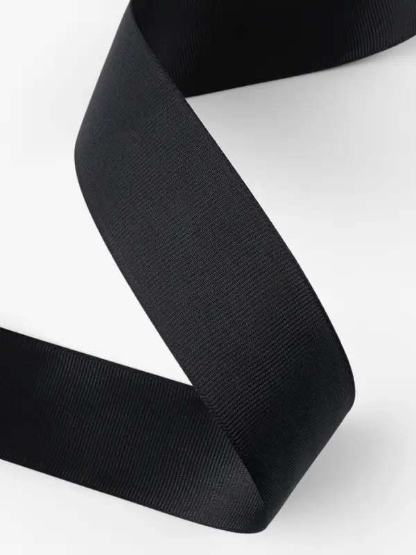 Лента репсовая, 40 мм, 23&plusmn;1 м, чёрная №39