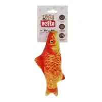 VETTA Игрушка для домашних животных, ПЭ, 19,5 см, рыбка