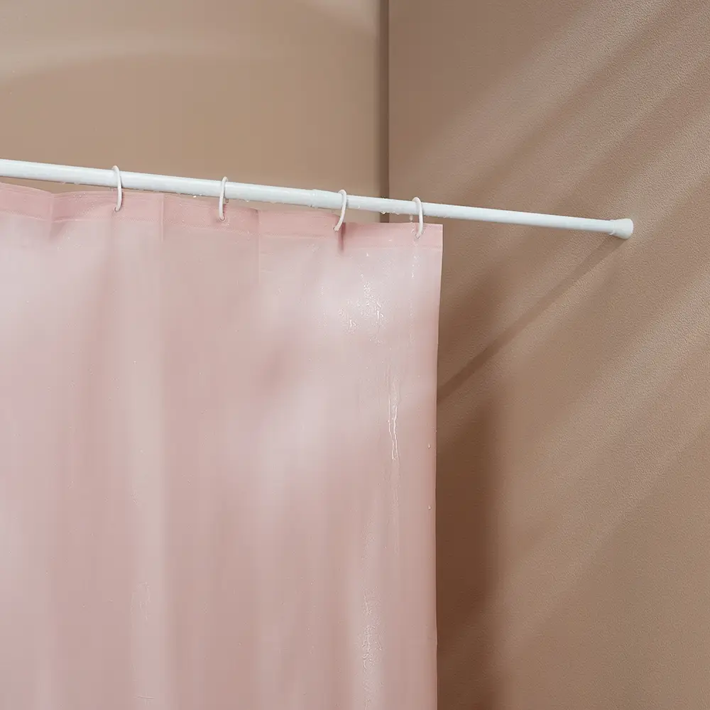 Карниз для шторы в ванную тм VETTA, 2м, телескопический, алюминий, белый