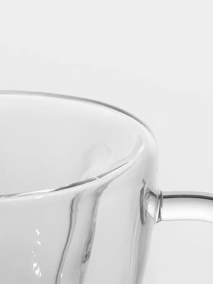 Кружка с двойными стенками Magistro &laquo;Сердце&raquo;, 150 мл, 11&times;8&times;7.5 см, стекло, прозрачная