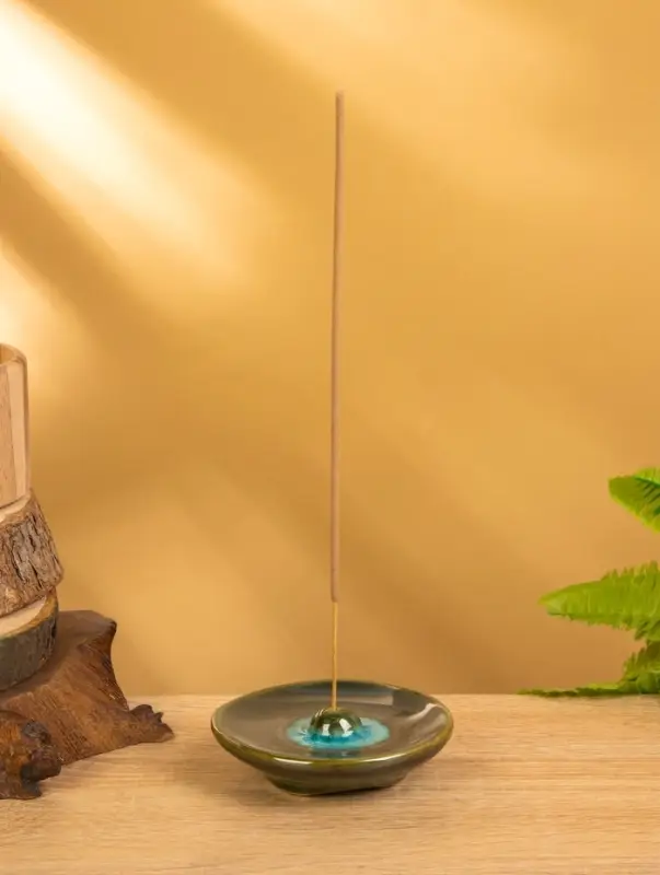 Подставка под благовония «Тарелочка», 9×9×2 см, керамика, МИКС