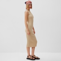 Платье женское вязаное MINAKU: Knitwear collection цвет бежевый р-р 44