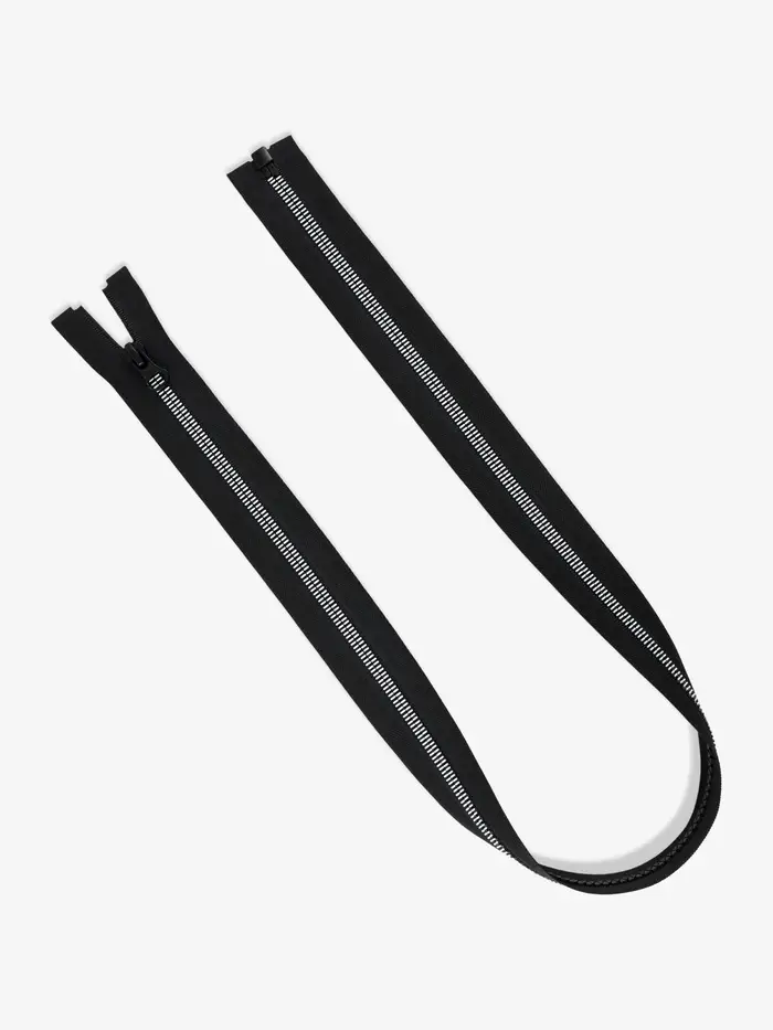 Молния &laquo;Трактор&raquo;, №5, 70 см, разъёмная, замок автомат, чёрная