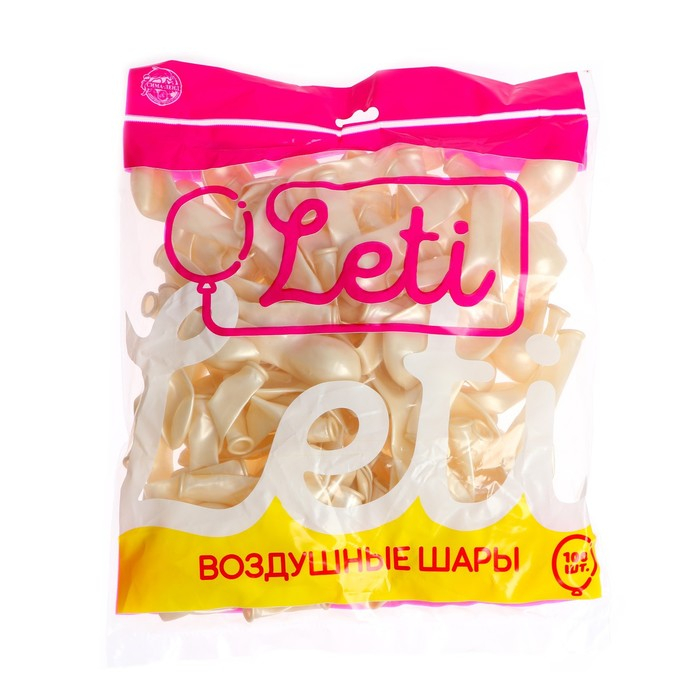 Шар латексный 5 Шар латексный 5", металл, набор 100 шт., водные бомбочки, цвет белый