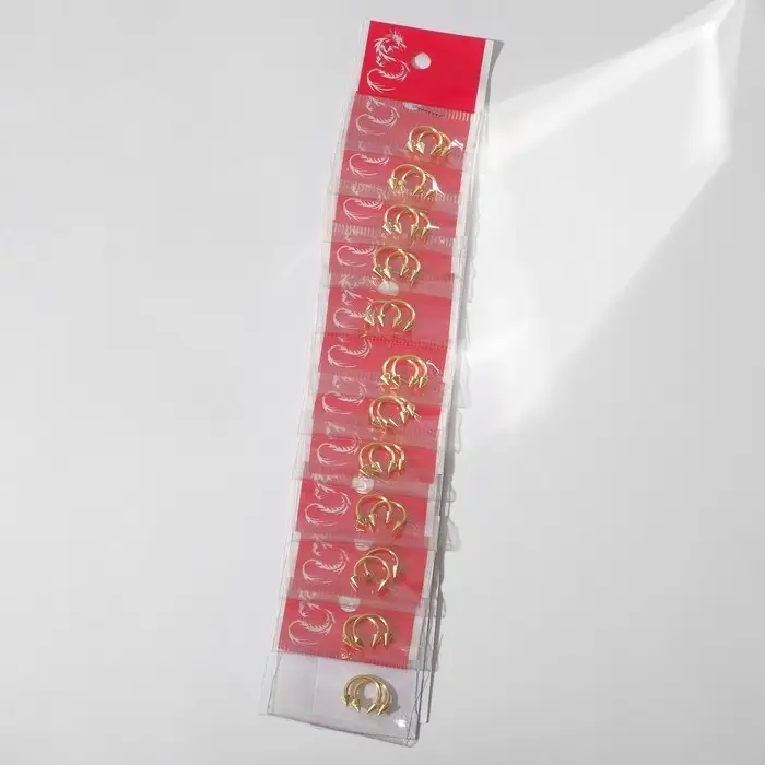 Пирсинг в бровь циркуляр, шип, d=8 мм, пара, цвет золотой Пирсинг в бровь циркуляр, шип, d=8 мм, пара, цвет золотой