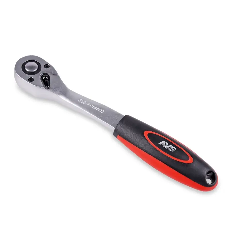 Рукоятка трещоточная 1/2"DR 72 зубца (пластиковая ручка) AVS RH11272