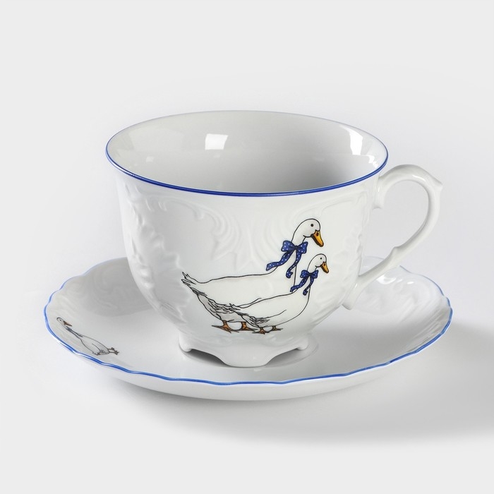 Чайная пара «Рококо. Гуси», 330 мл Чайная пара «Рококо. Гуси», 330 мл