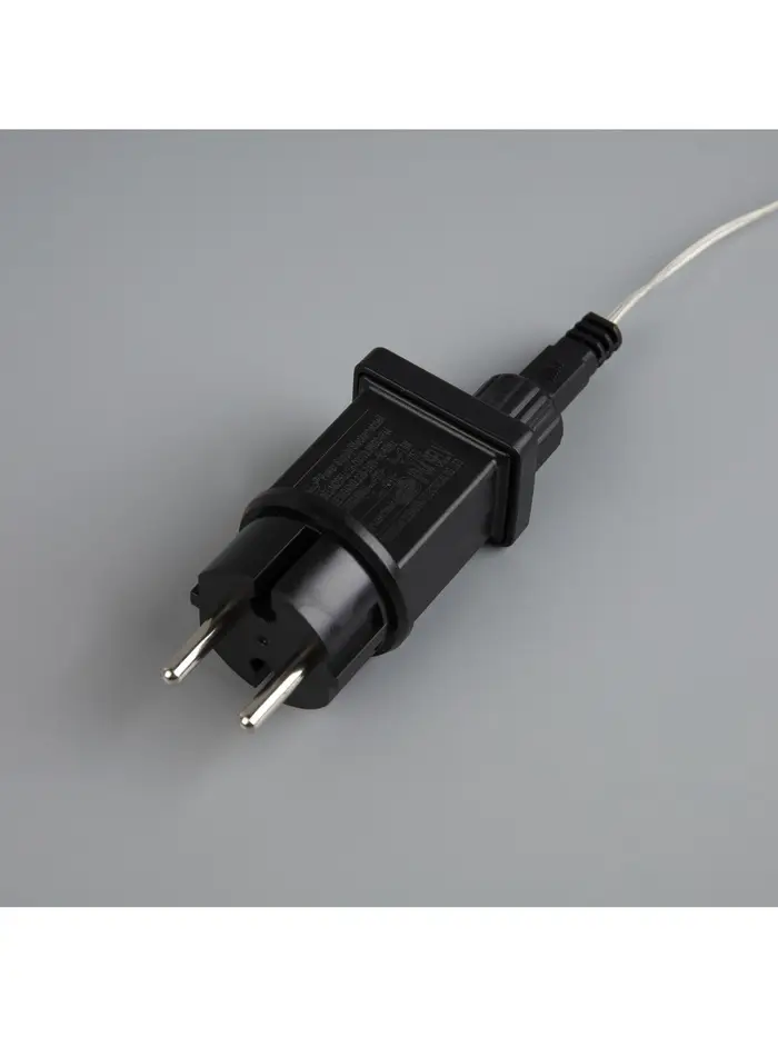 Гирлянда &laquo;Нить&raquo; 50 м роса, IP44, серебристая нить, 500 LED, свечение белое, 8 режимов, 31 В