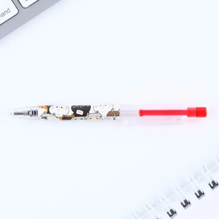 Ручка шариковая, синяя паста, мини, автоматическая «Котики» Ручка шариковая, синяя паста, мини, автоматическая «Котики»