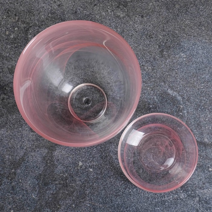 Горшок цветочный с поддоном №4  Горшок цветочный с поддоном №4 "Алеб" розовый, 2 л