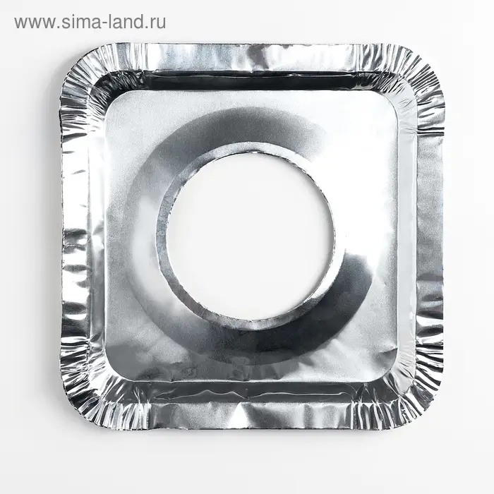 Набор пластин для защиты газовой плиты, 21.5&times;21.5 см, 5 шт.,алюминий, фольга