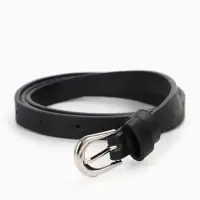 Ремень женский, пряжка металл, 1 прокол, 1.4&times;105 см, чёрный