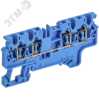ARMAFIX Клемма пружинная CX2.5-4 BU 2,5мм2 четырехконтактная синяя IEK