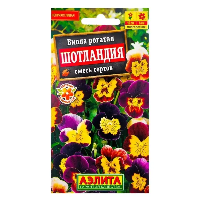 Семена цветов Виола  Семена цветов Виола "Шотландия", 0,1 г