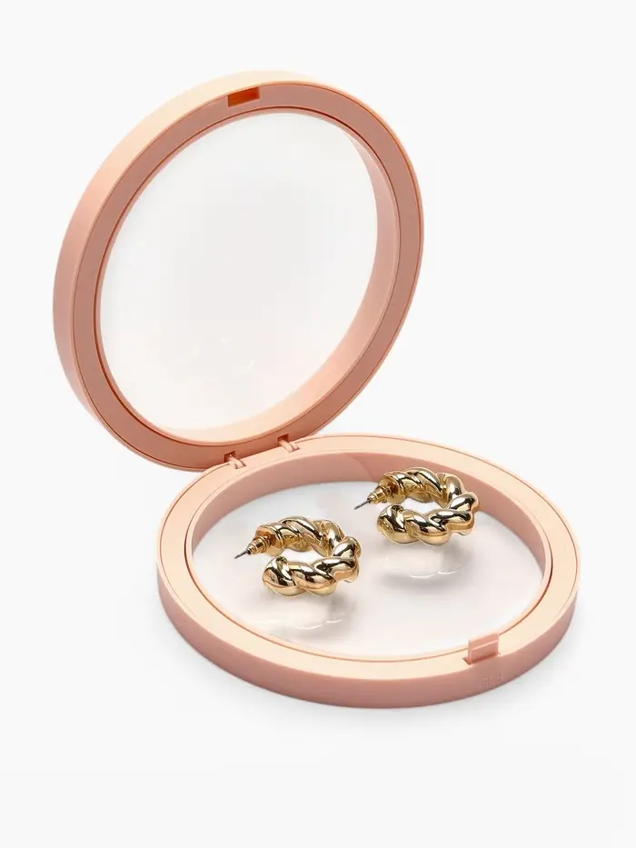 Подставка для украшений &laquo;QF. Круг&raquo;, 11.5&times;11.5&times;4.5 см, розовая