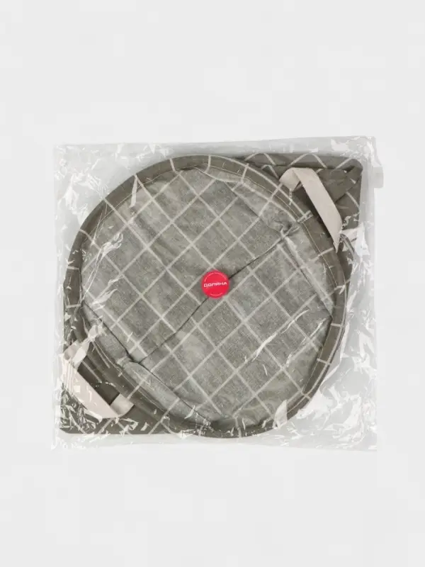 Корзина для белья Доляна &laquo;Клетка&raquo;, 30&times;30&times;30 см, серая