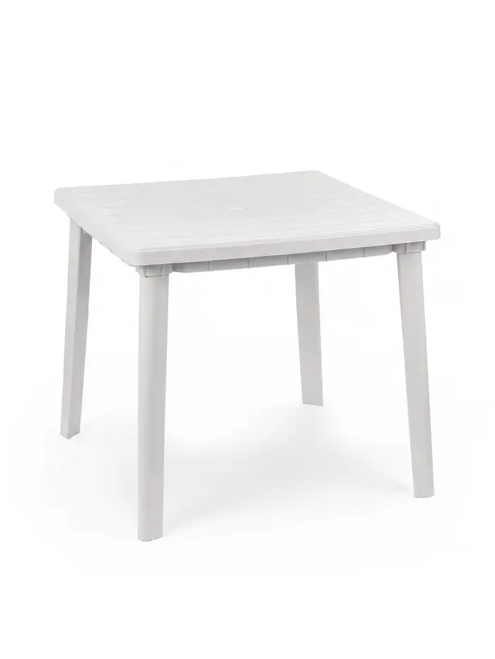 Стол квадратный, 80&times;80&times;74 см, пластиковый, белый