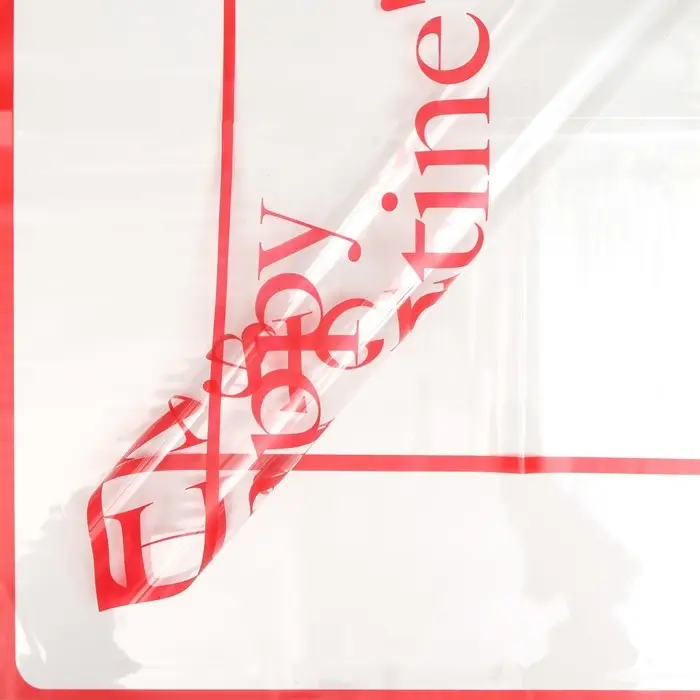 Пленка для цветов "Святой Валентин",58 х 58  см, красная