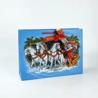 Пакет подарочный «Новогодний сюрприз», с конфетой и коробкой-конфета, 31 × 11 × 40 см