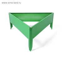 Клумба оцинкованная, 70 × 15 см, ярко–зелёная, «Терция», Greengo
