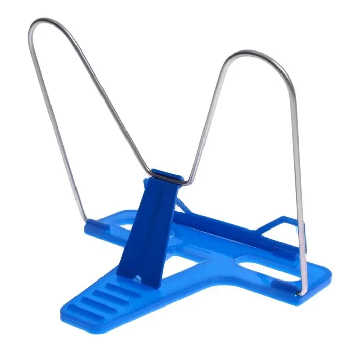 Подставка для книг Подставка для книг "Отличный выбор", с пластиковым упором, эконом, синяя