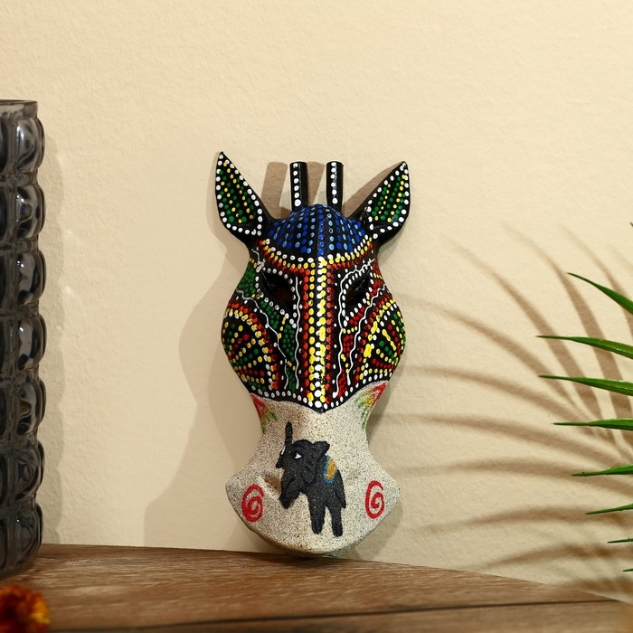 Маска "Зебра" албезия 19х9х4 см