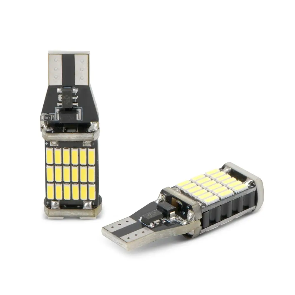 T151 T10/белый/ (W2.1x9.5d) CANBUS 45SMD 4014 12-24V W16W коробка 2 шт.