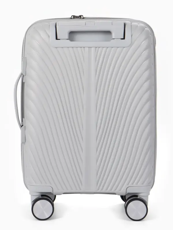 Чемодан на съёмных колёсах, 18", кодовый замок, 33&times;16&times;49 см, серый