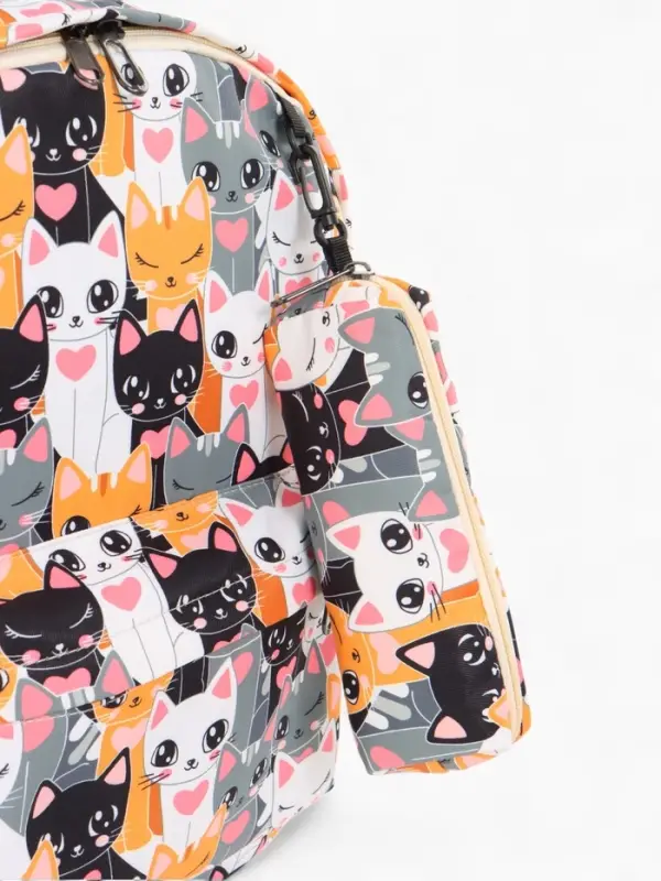 Рюкзак школьный &laquo;Котики&raquo;, с пеналом, 29&times;12&times;41 см, разноцветный