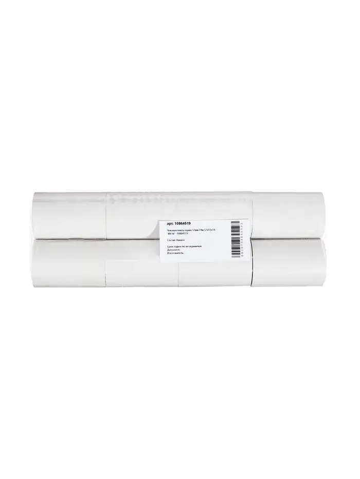 Чековая лента термо 57 мм × 19 м, 57×12×19, 48 г/м²