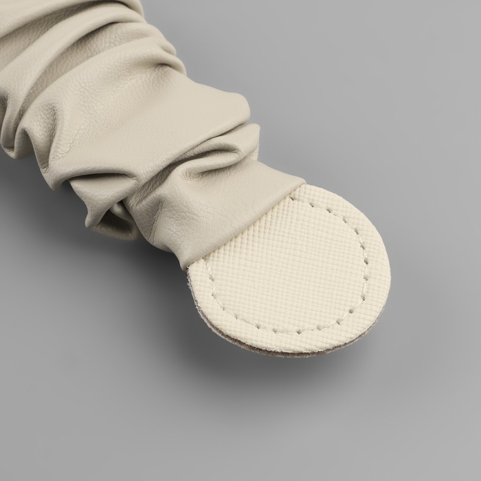 Ручка для сумки, пришивная, 18 × 3,5 см, цвет молочный Ручка для сумки, пришивная, 18 × 3,5 см, цвет молочный