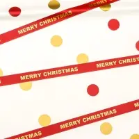 Пленка упаковочная новогодняя для цветов, 56.5×58 см, красная