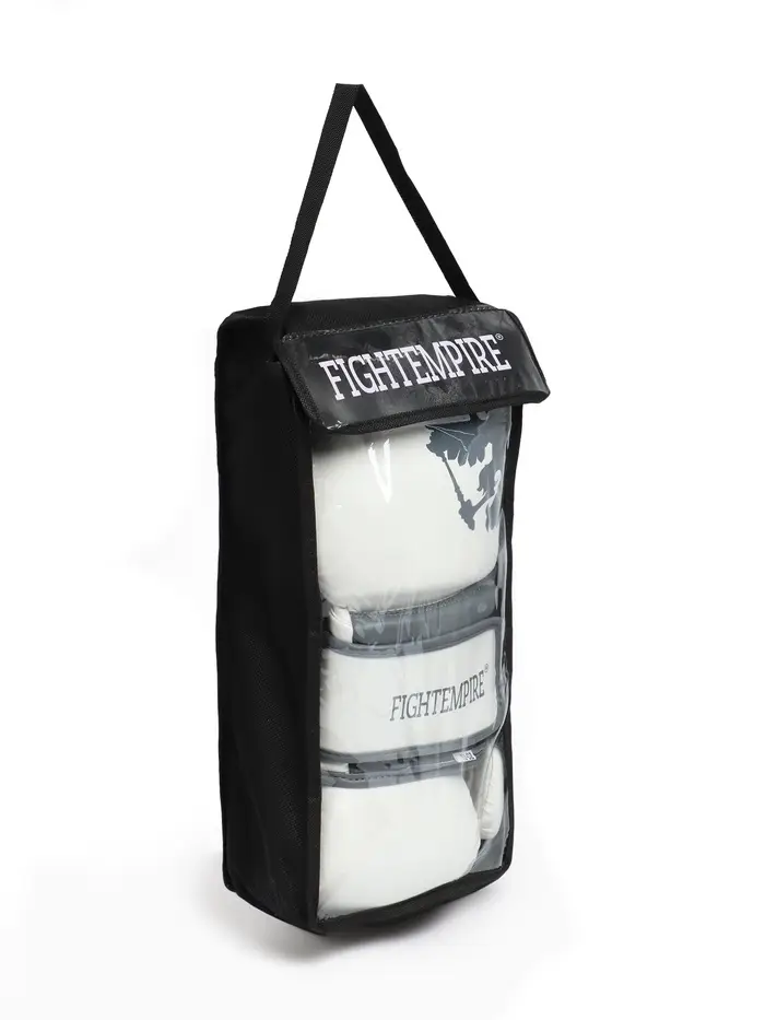 Боксерские перчатки FIGHT EMPIRE, PRIDE, белые, размер 14 oz